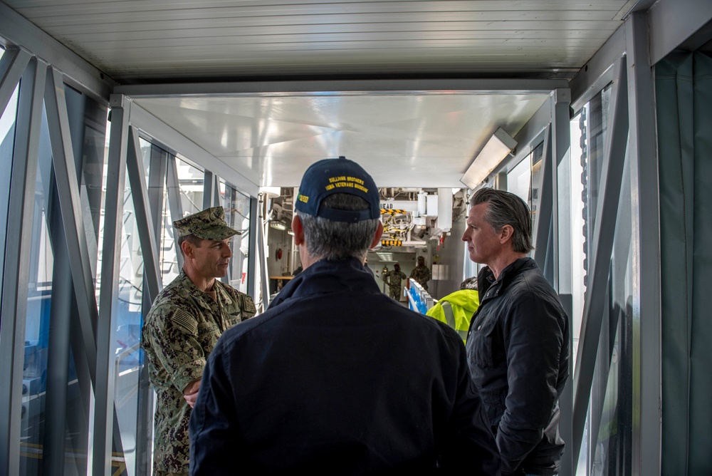 USNS Mercy Arrives in LA