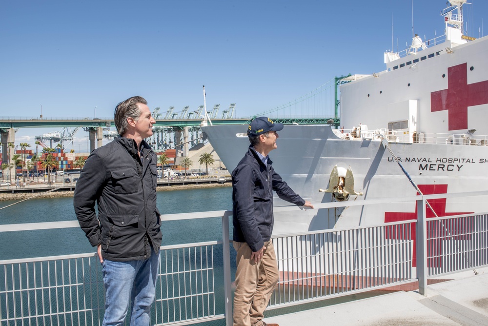 USNS Mercy Arrives in LA