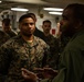 31st MEU Marines awarded by MEU commander aboard USS America