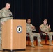 Command Sgt. Maj. William Fogle addresses attendees/viewers