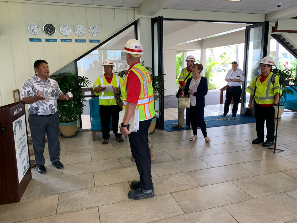 Corps experts conduct Maui hotel assessments for possible conversion to alternate care facilities