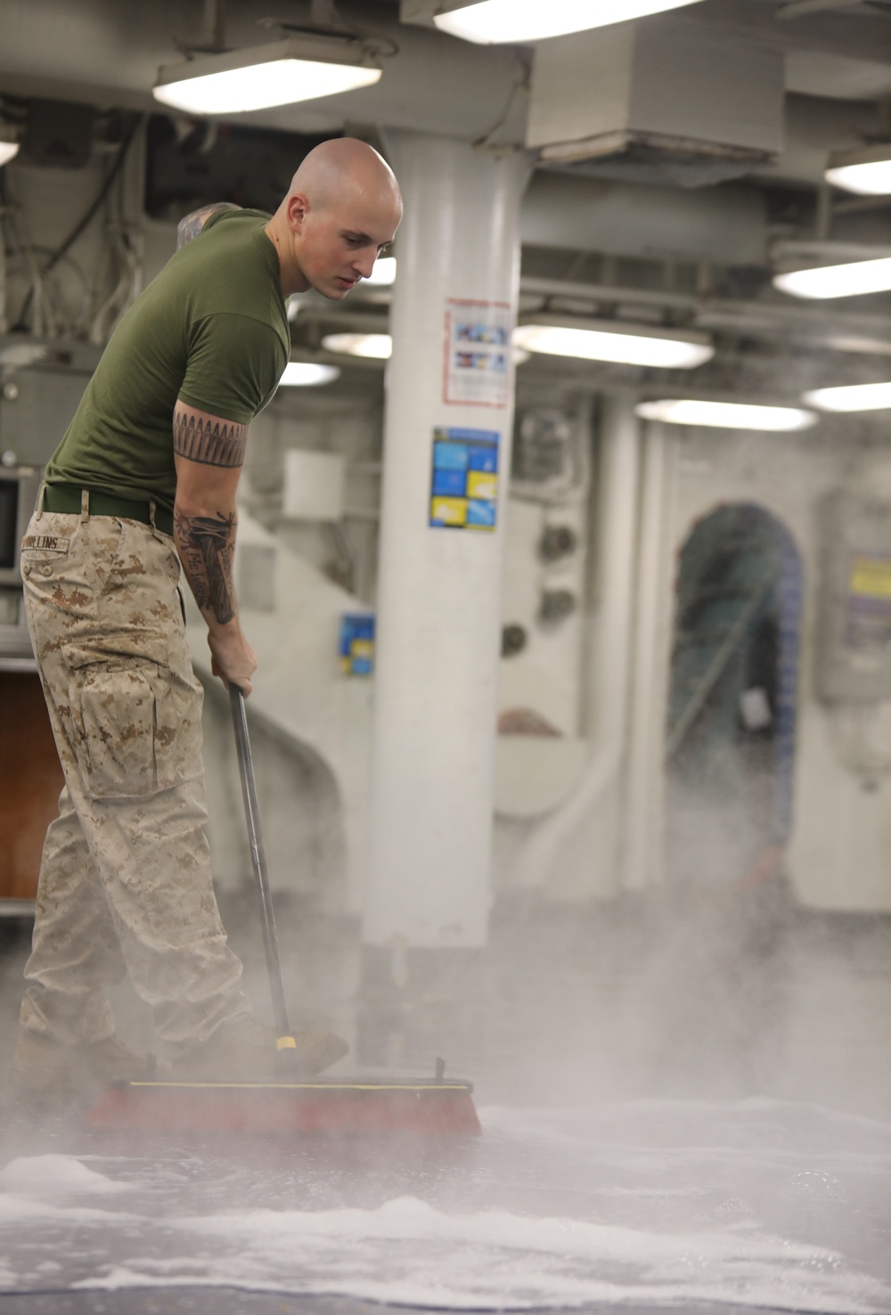 USS Bataan (LHD 5) Cleaning Stations