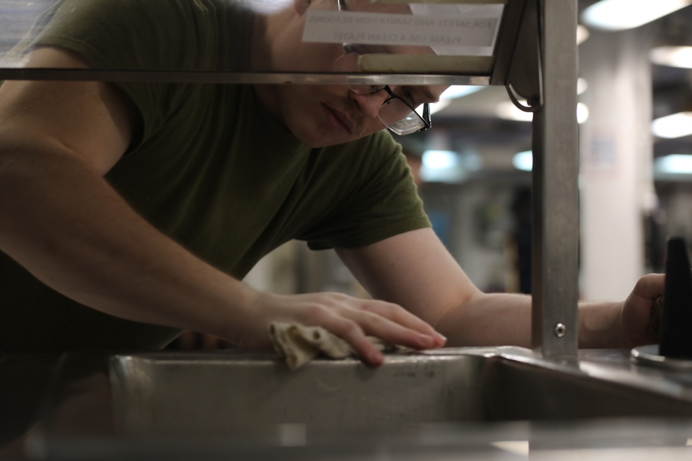 USS Bataan (LHD 5) Cleaning Stations