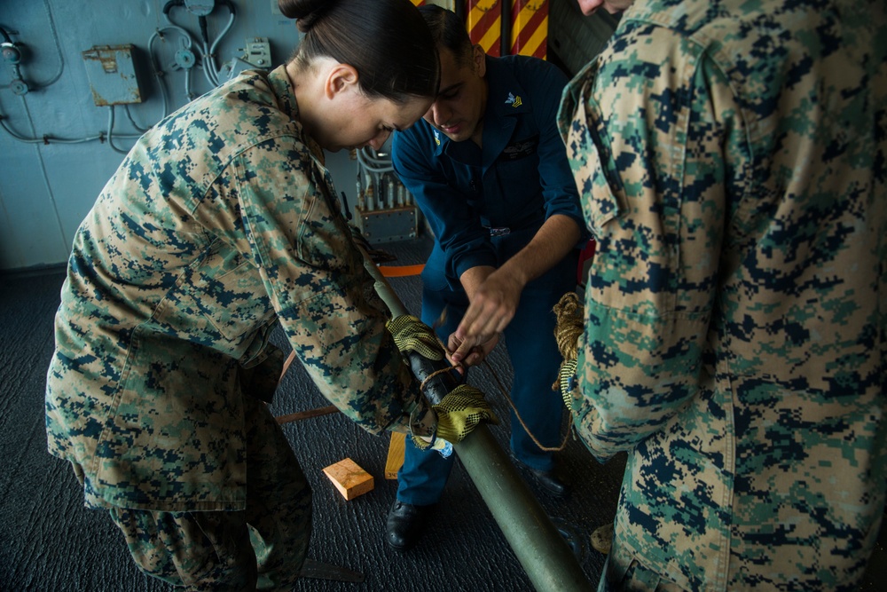 CLB 31, 31st MEU Marines participate in firefighting demonstration