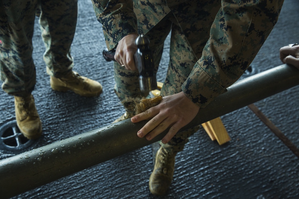 CLB 31, 31st MEU Marines participate in firefighting demonstration