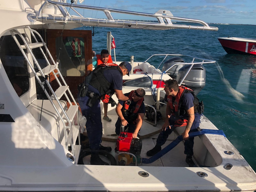 Coast Guard, commercial salvage rescue 3 near Key Largo