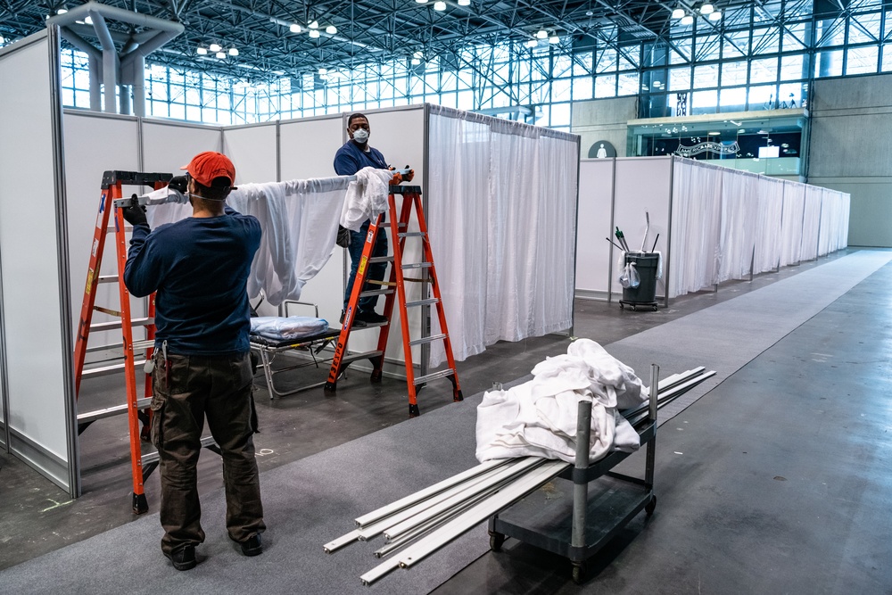 FEMA, HHS, USACE, DoD, and State of NY Construct a Field Hospital at the Jacob Javits Convention Center