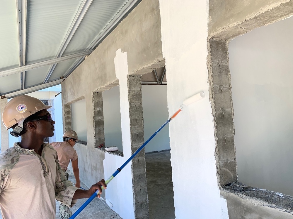 U.S. Navy Seabees with NMCB-5’s Detail Timor-Leste construct a STEM lab