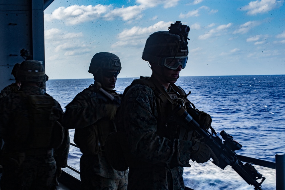 Guardian Angels: Marines with BLT 1/5, 31st MEU perform TRAP rehearsal