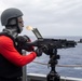 Sailors aboard USS America (LHA 6) conduct live fire exercise