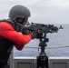 Sailors aboard USS America (LHA 6) conduct live fire exercise