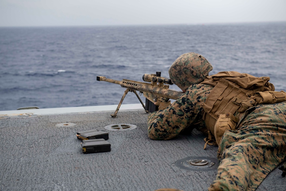 USS America, 31st MEU Conduct Live Fire Exercise