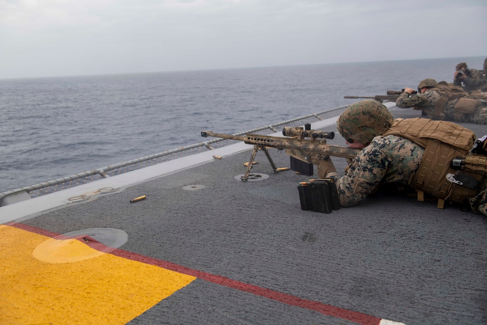 USS America, 31st MEU Conduct Live Fire Exercise