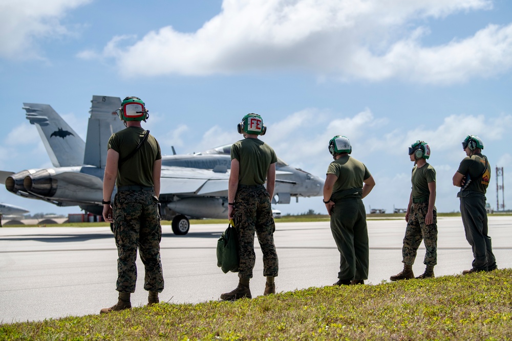 U.S. Marines fly as part of unit level training