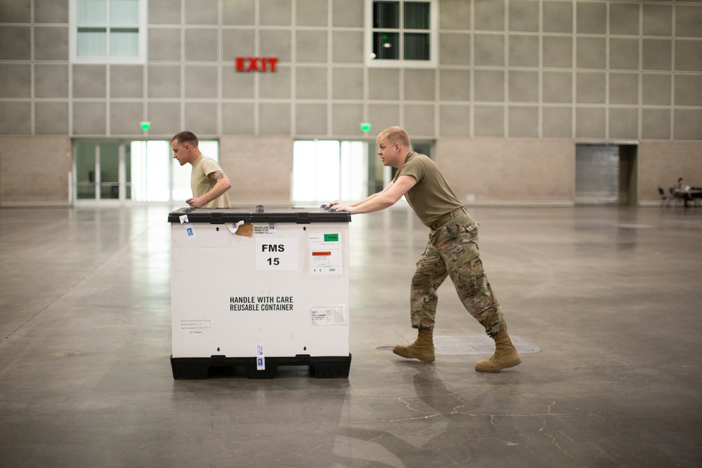 Airmen set up Federal Medical Station in Los Angeles