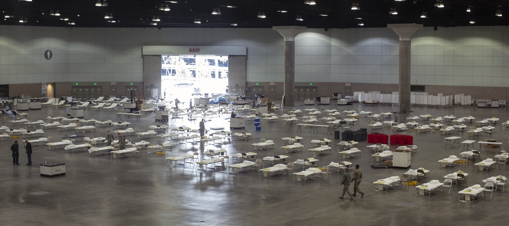 Airmen set up Federal Medical Station in Los Angeles