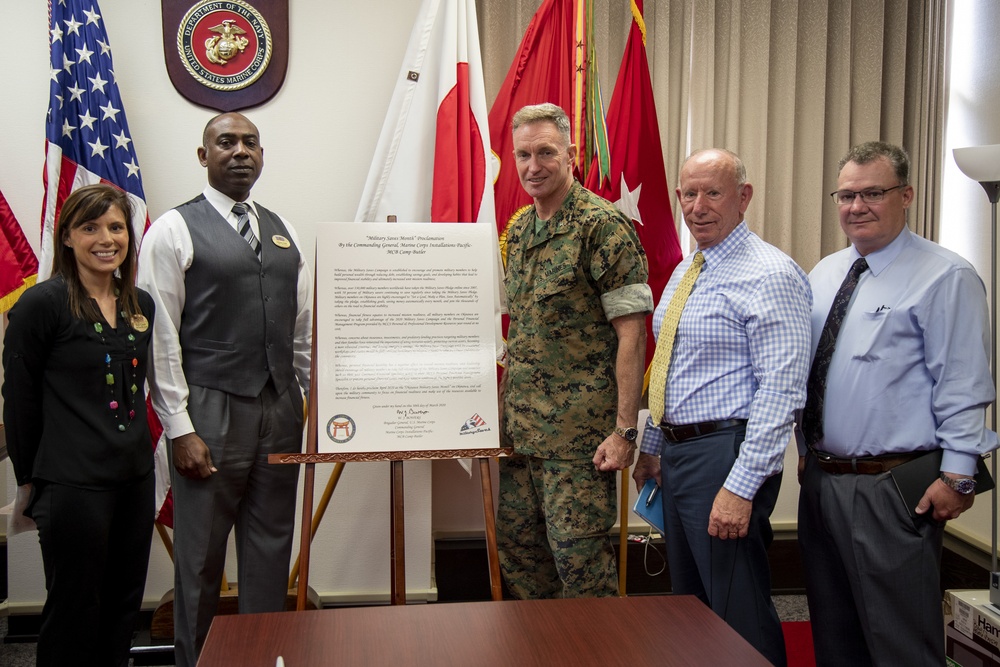 Military Saves Month proclamation signing