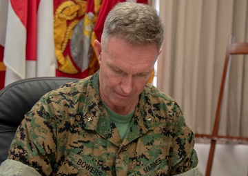 Military Saves Month proclamation signing