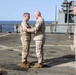 Combat Logistics Battalion 26 holds promotion ceremony aboard USS Oak Hill