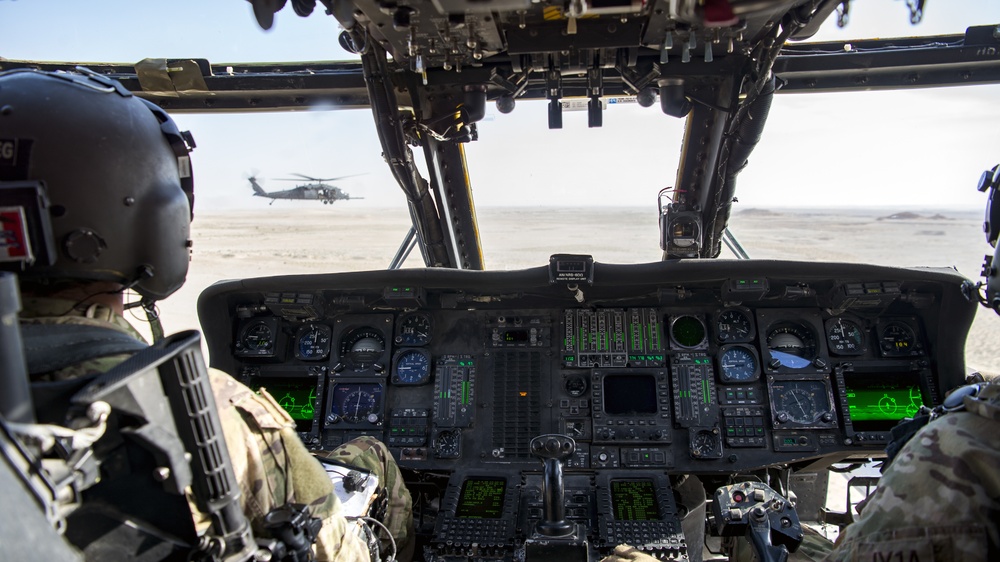 66th Expeditionary Rescue Squadron practices live fire exercise