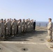 Combat Logistics Battalion 26 holds promotion ceremony aboard USS Oak Hill