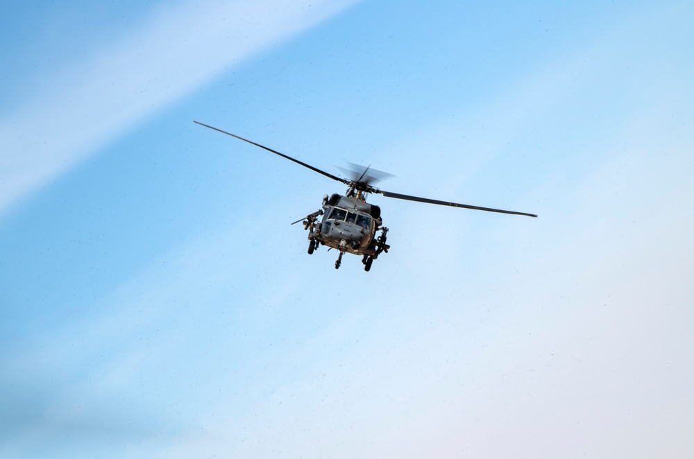 66th Expeditionary Rescue Squadron practices live fire exercise