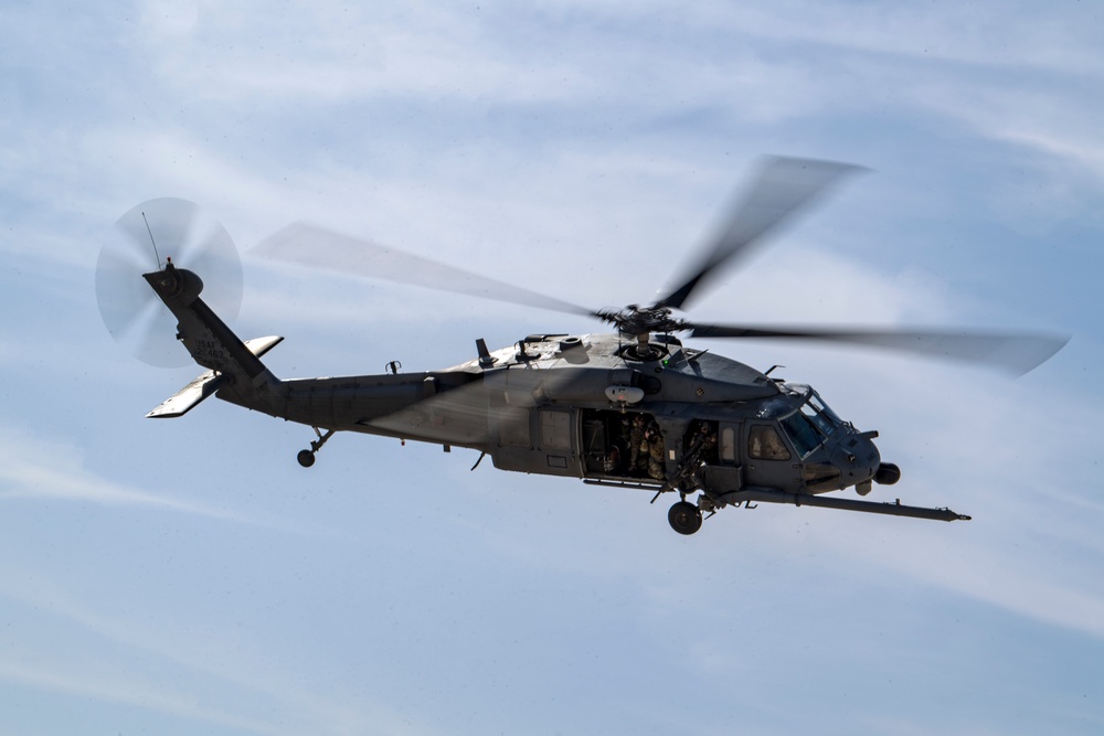 66th Expeditionary Rescue Squadron practices live fire exercise