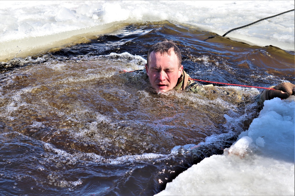Students complete cold-water immersion training at Fort McCoy