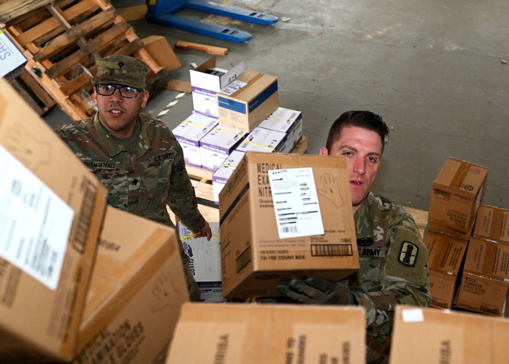 New Hampshire Guardsmen Prepare Supplies for COVID-19 Operations