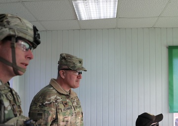 1st Infantry Division (FWD) leadership visits Soldiers at DPTA