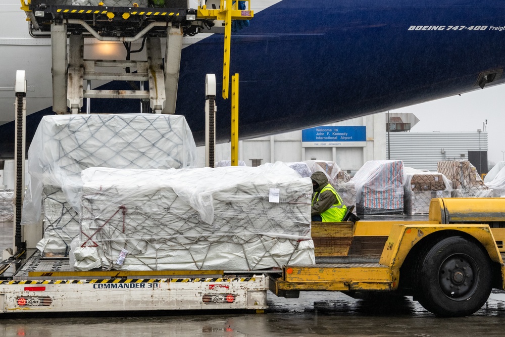 Personal Protection Equipment Arrives at JFK International Airport