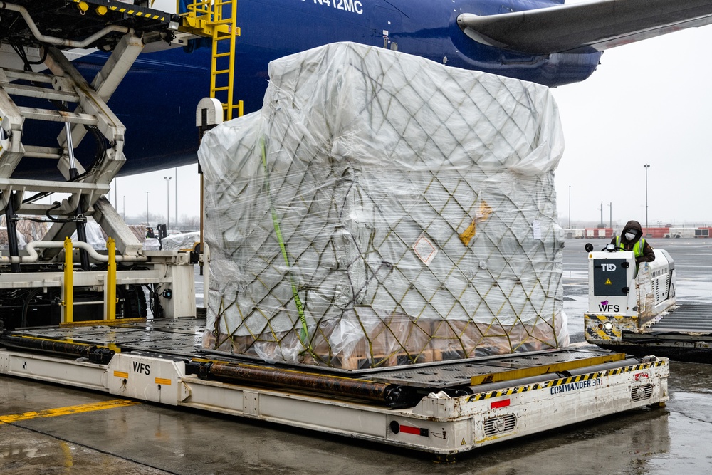 Personal Protection Equipment Arrives at JFK International Airport