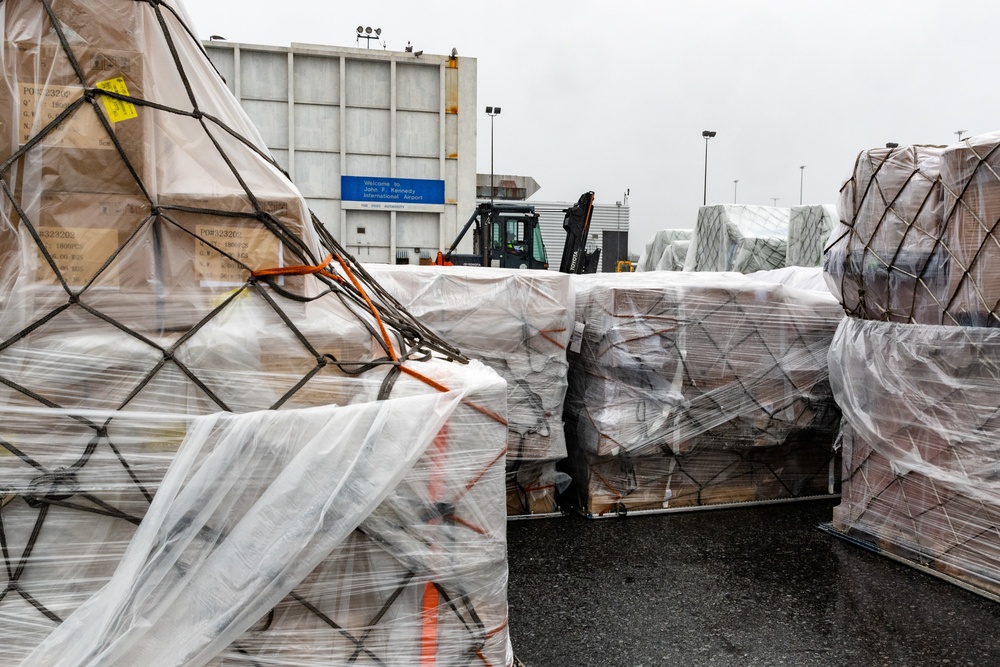 Personal Protection Equipment Arrives at JFK International Airport