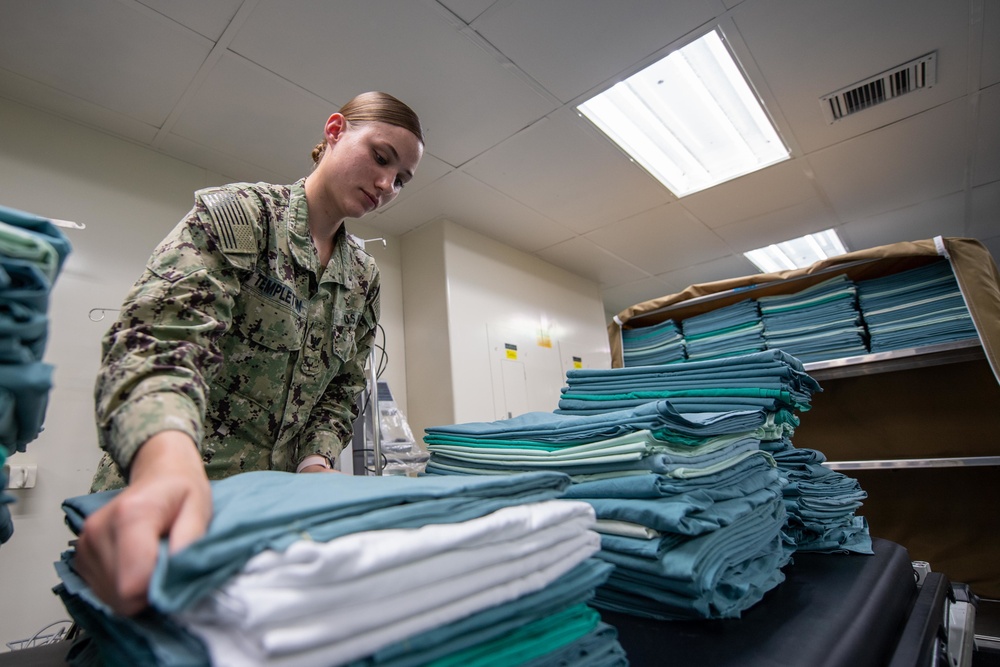 Sailors Aboard USNS Mercy