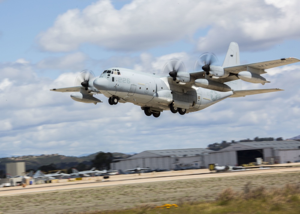 KC-130's take off from MCAS Miramar