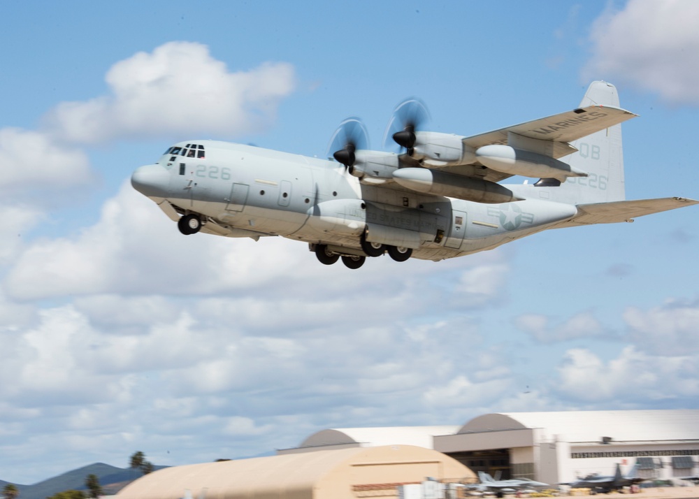 KC-130's take off from MCAS Miramar