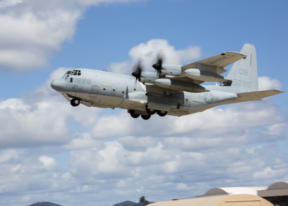 KC-130's take off from MCAS Miramar