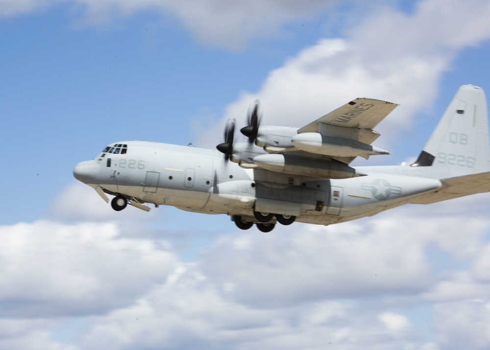 KC-130's take off from MCAS Miramar