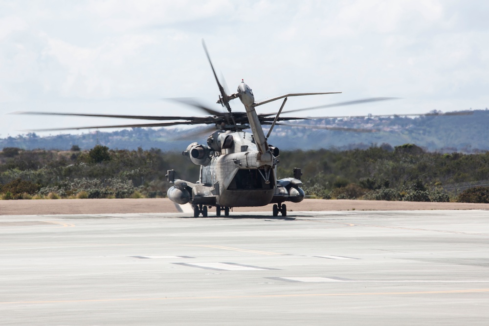 CH-53E's take off from MCAS Miramar