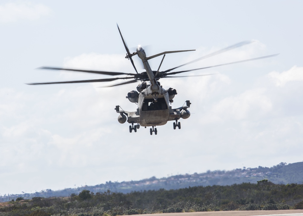 CH-53E's take off from MCAS Miramar