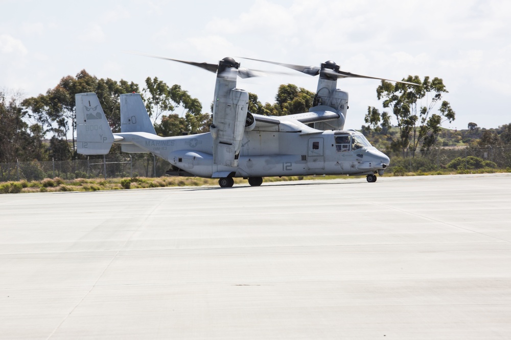 MV-22's take off from MCAS Miramar