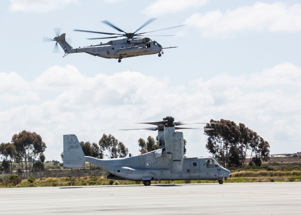 MV-22's take off from MCAS Miramar