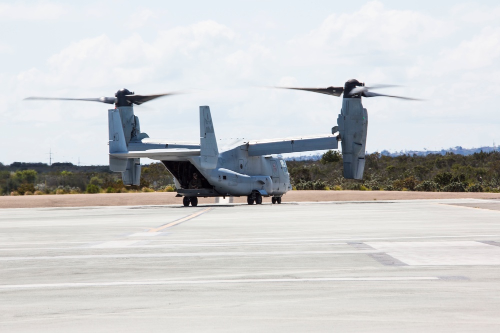 MV-22's take off from MCAS Miramar