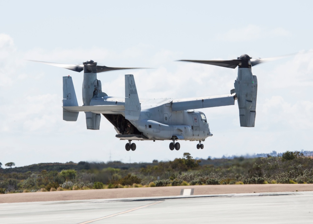 MV-22's take off from MCAS Miramar