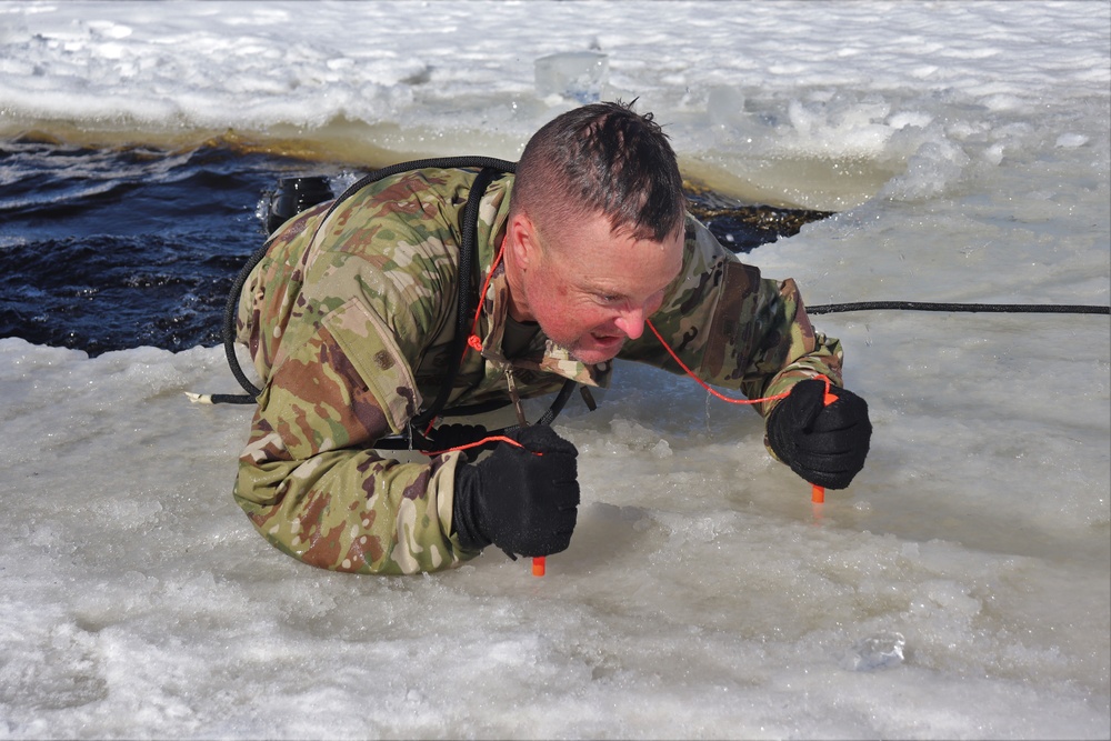 Students complete cold-water immersion training at Fort McCoy