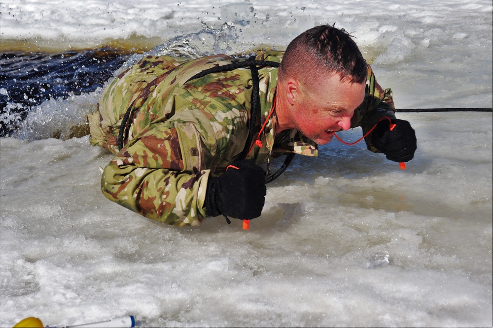 Students complete cold-water immersion training at Fort McCoy