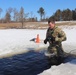 Students complete cold-water immersion training at Fort McCoy