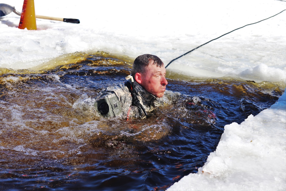 Students complete cold-water immersion training at Fort McCoy
