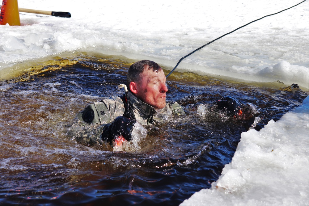 Students complete cold-water immersion training at Fort McCoy