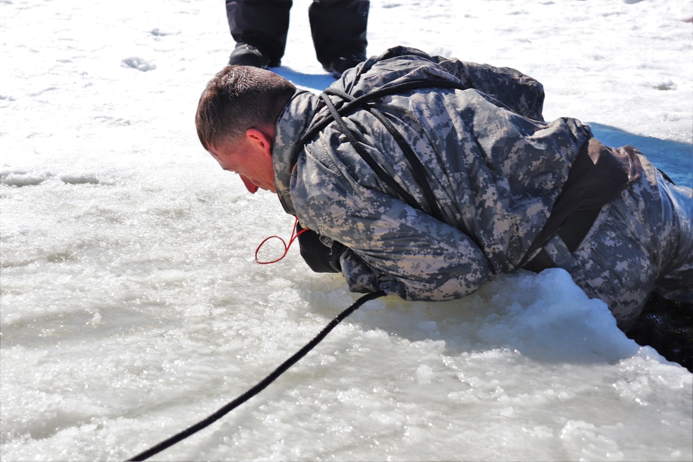 Students complete cold-water immersion training at Fort McCoy